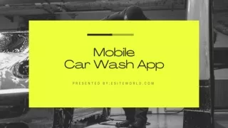 Jino Clone Develop a Car Wash Mobile App with Limited Resources