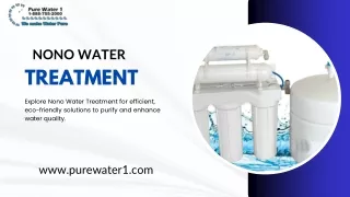 Nono Water Treatment Pioneering Eco-Friendly Filtration Solutions