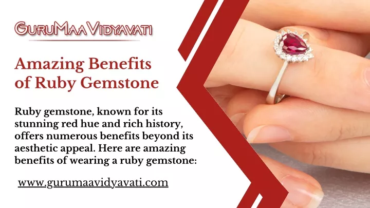 amazing benefits of ruby gemstone