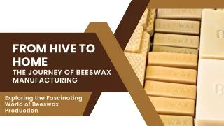 Beeswax Unveiled: A Closer Look At Its Manufacturing Process