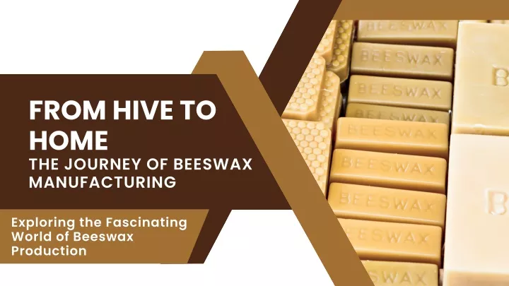 from hive to home the journey of beeswax