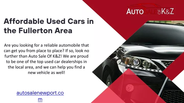 affordable used cars in the fullerton area