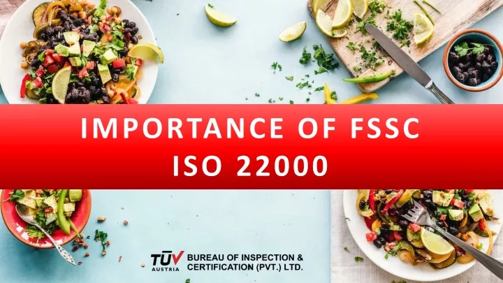 importance of fssc iso 22000