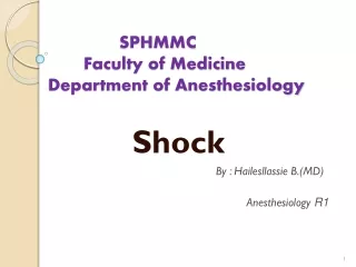 sphmmc faculty of medicine department of anesthesiology