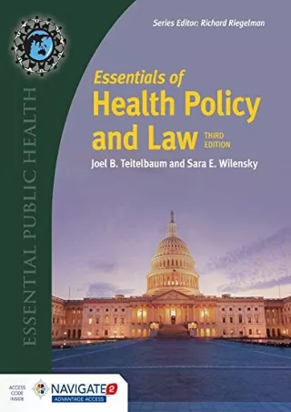 Full Pdf Essentials of Health Policy and Law (Essential Public Health)