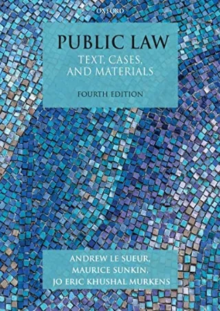 Read online Public Law: Text, Cases, and Materials