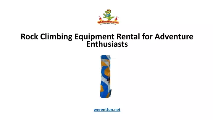 rock climbing equipment rental for adventure