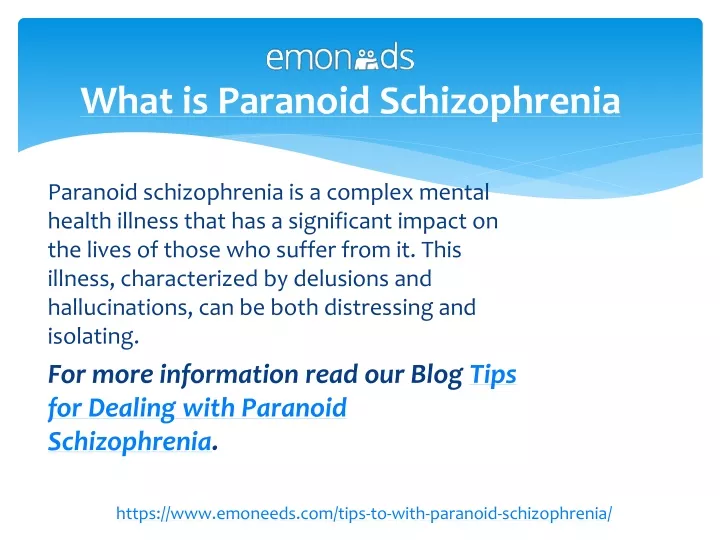 what is paranoid schizophrenia