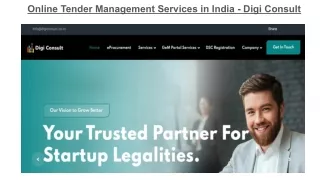 Online Tender Management Services in India- Digi Consult
