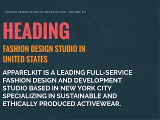 Fashion Design Studio in United States - Apparel Kit