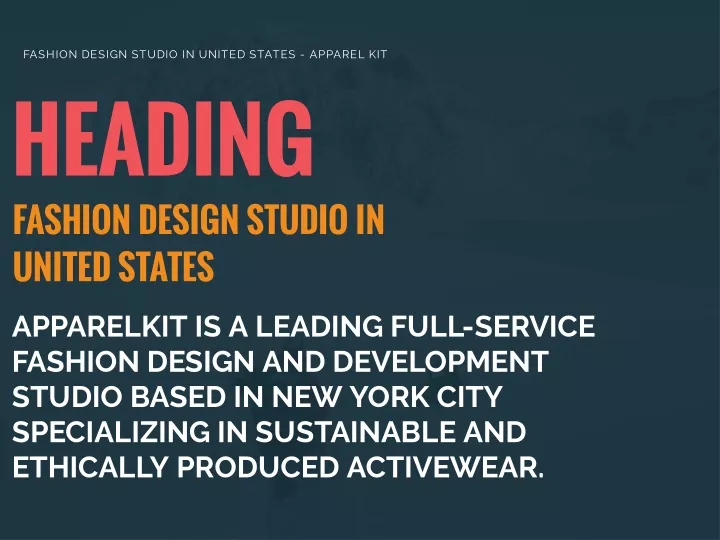 fashion design studio in united states apparel kit
