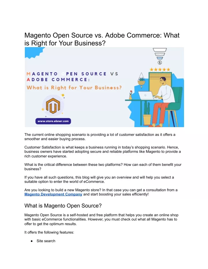 magento open source vs adobe commerce what