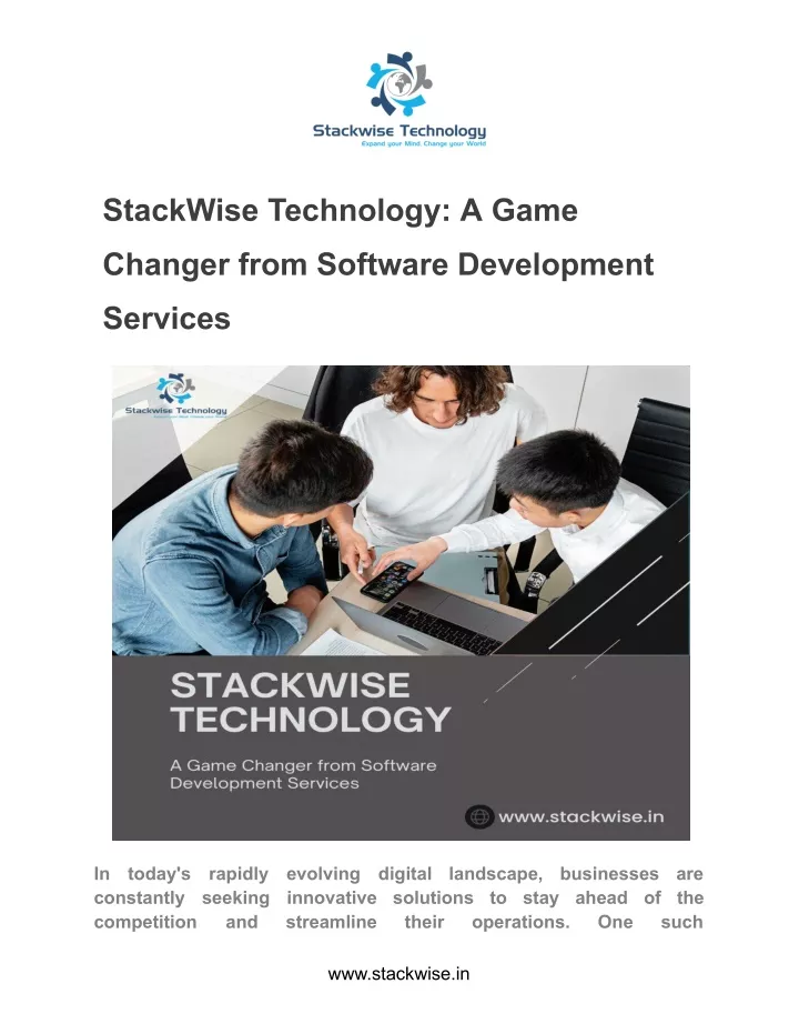 stackwise technology a game