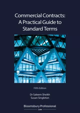 Full PDF Commercial Contracts: A Practical Guide to Standard Terms