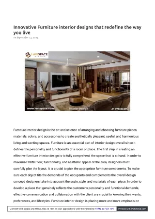 innovative furniture interior designs that rede