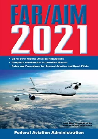 [Ebook] FAR/AIM 2021: Up-to-Date FAA Regulations / Aeronautical Information Manual