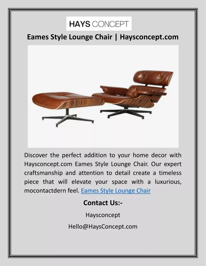 eames style lounge chair haysconcept com