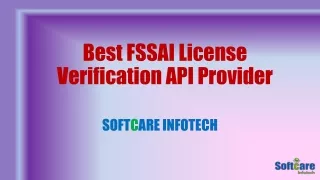 Finest Food License Verification API Provider Company