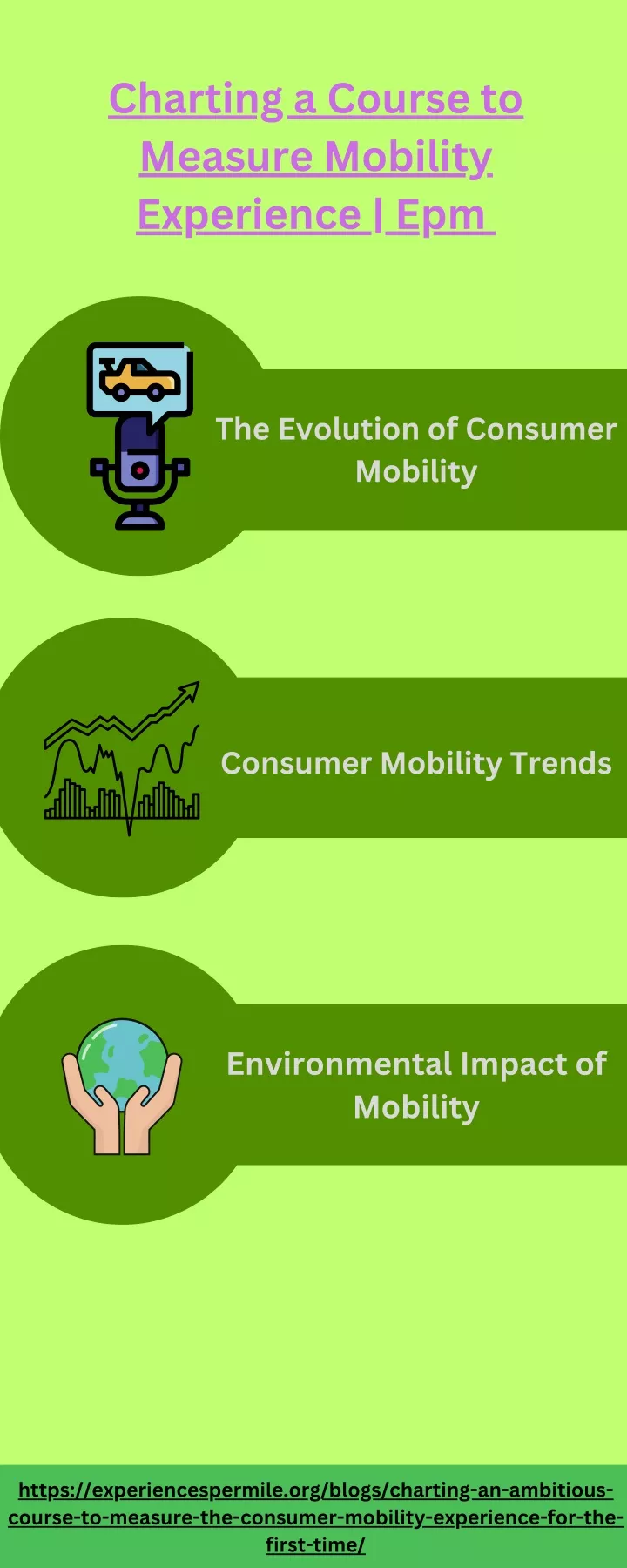 charting a course to measure mobility experience