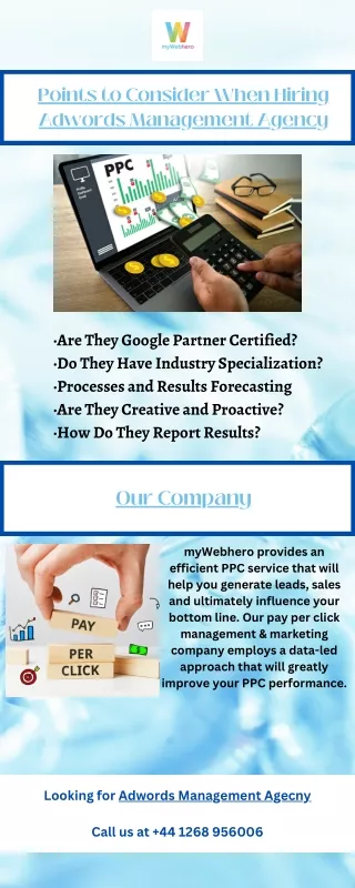 points to consider when hiring adwords management