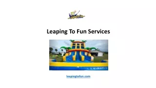 Leaping To Fun Services