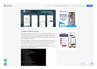 10 Steps to Build an IoT App
