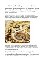 Unlock the Treasure Trove: A Comprehensive Guide for Gold Buyers - slide 1