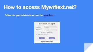 How to access Mywifiext.net_
