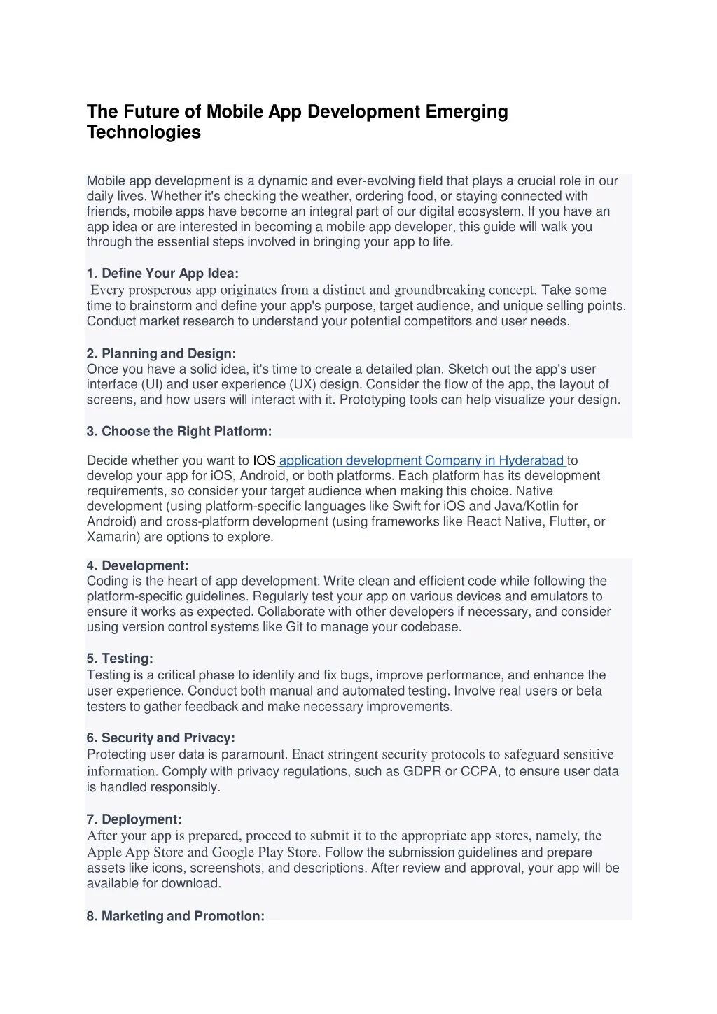 PPT - The Future of Mobile App Development Emerging Technologies ...