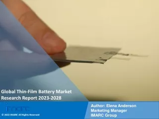 Global Thin-Film Battery Market Size, Trends 2023-2028.