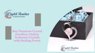 Buy Premium Crystal Jewellery Online| Authentic Crystals with Healing Power