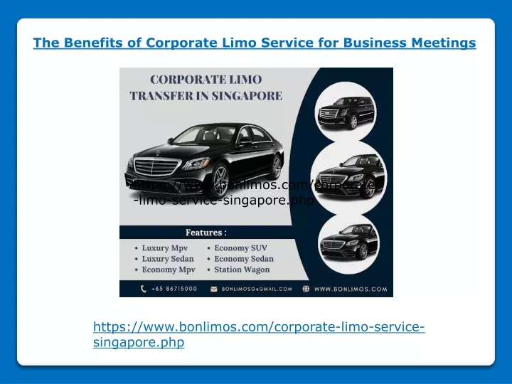 the benefits of corporate limo service