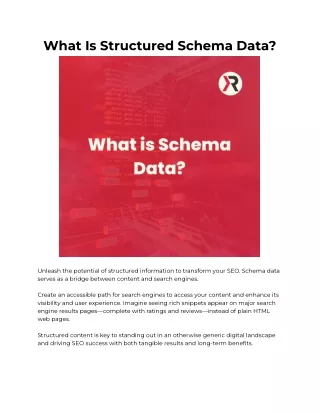 What Is Schema Data