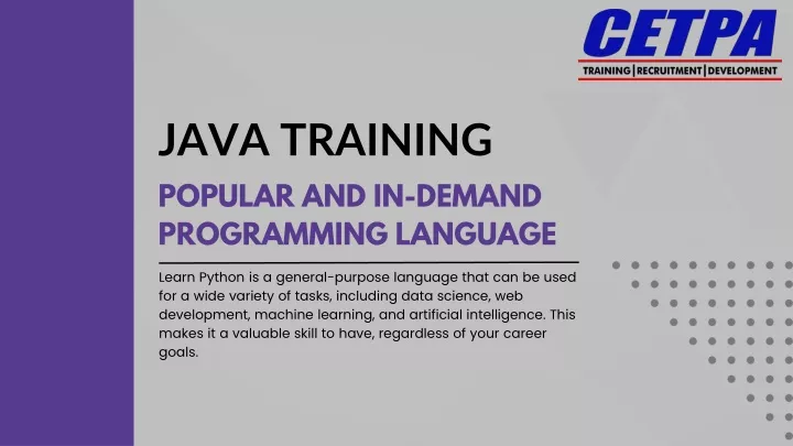 java training