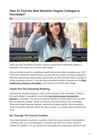 how to find the best bachelor degree colleges