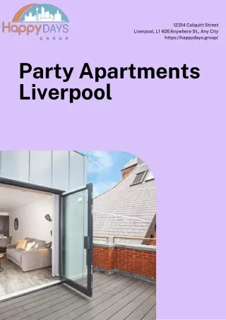 Party Apartments liverpool