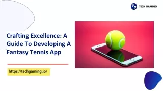 Crafting Excellence: A Guide To Developing A Fantasy Tennis App