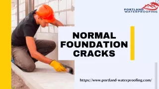 normal foundation cracks
