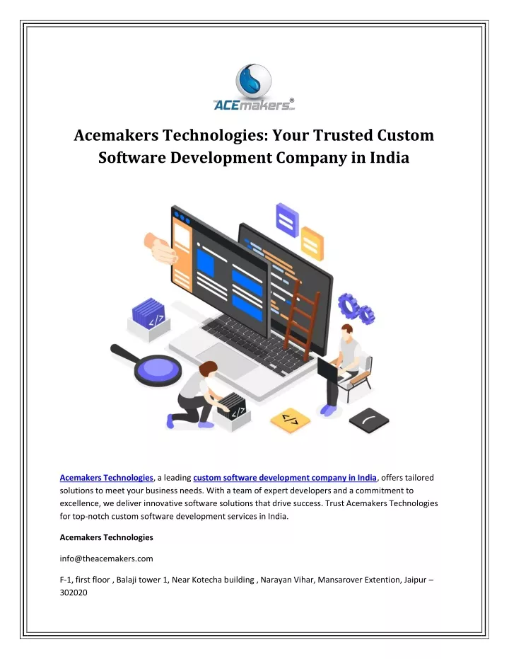 acemakers technologies your trusted custom