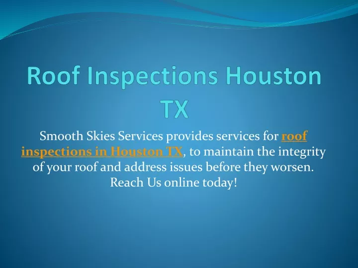 roof inspections houston tx
