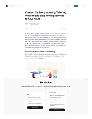 Content for Every Industry: Tailoring Website and Blog Writing Services to Your
