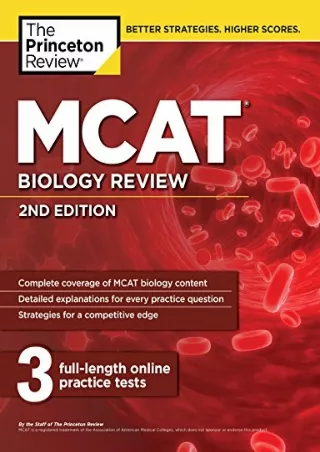 Read ebook [PDF] MCAT Biology Review, 2nd Edition (Graduate School Test Preparation)