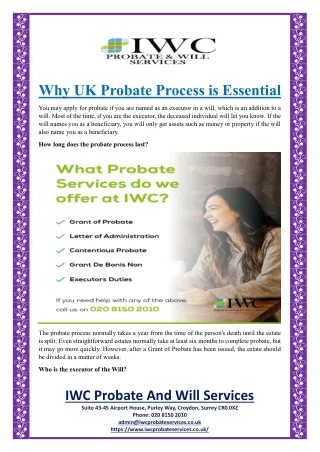 Why UK Probate Process is Essential