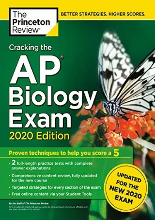 get [PDF] Download Cracking the AP Biology Exam, 2020 Edition: Practice Tests & Prep for the NEW