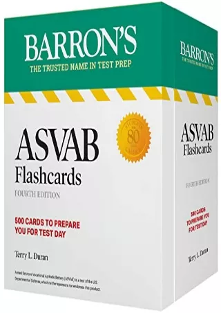 DOWNLOAD/PDF ASVAB Flashcards, Fourth Edition: Up-to-date Practice   Sorting Ring for