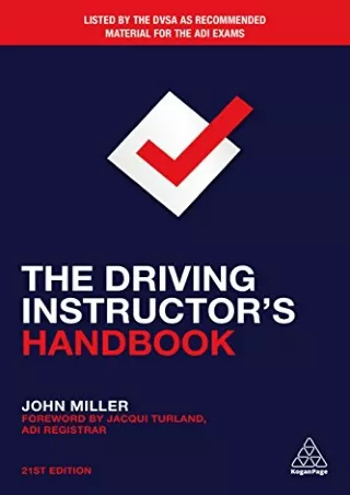 [PDF] DOWNLOAD The Driving Instructor's Handbook