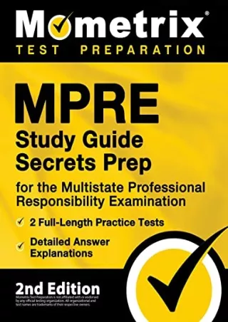 DOWNLOAD/PDF MPRE Study Guide Secrets Prep for the Multistate Professional Responsibility