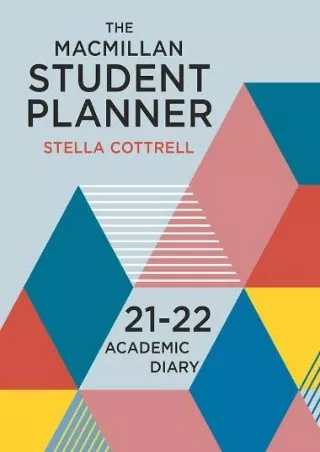 Download Book [PDF] The Macmillan Student Planner 2021-22: Academic Diary (Macmillan Study Skills)