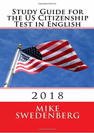 $PDF$/READ/DOWNLOAD Study Guide for the US Citizenship Test in English: 2018
