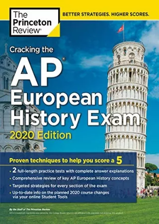 get [PDF] Download Cracking the AP European History Exam, 2020 Edition: Practice Tests & Proven